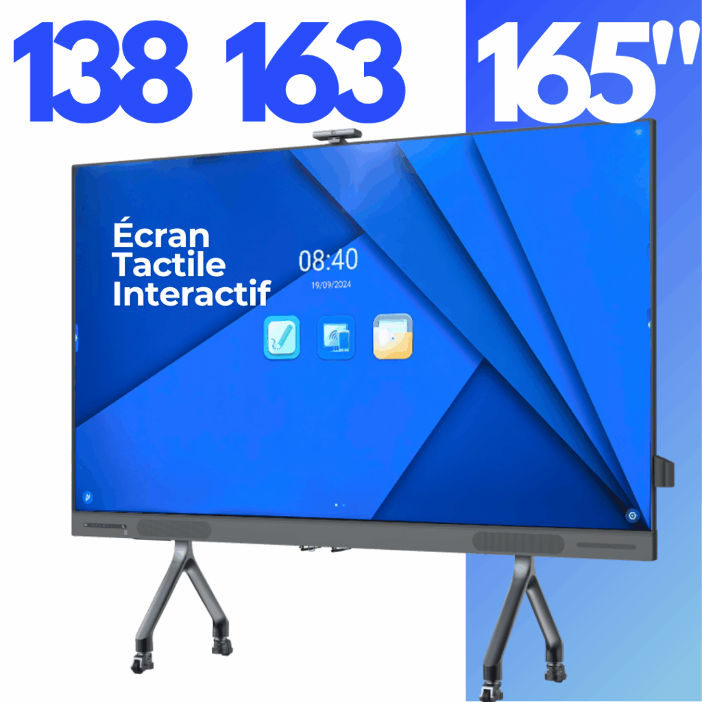 écrans géants interactifs ETI - écran numérique - ENI 98 100 105 et 110 pouces
