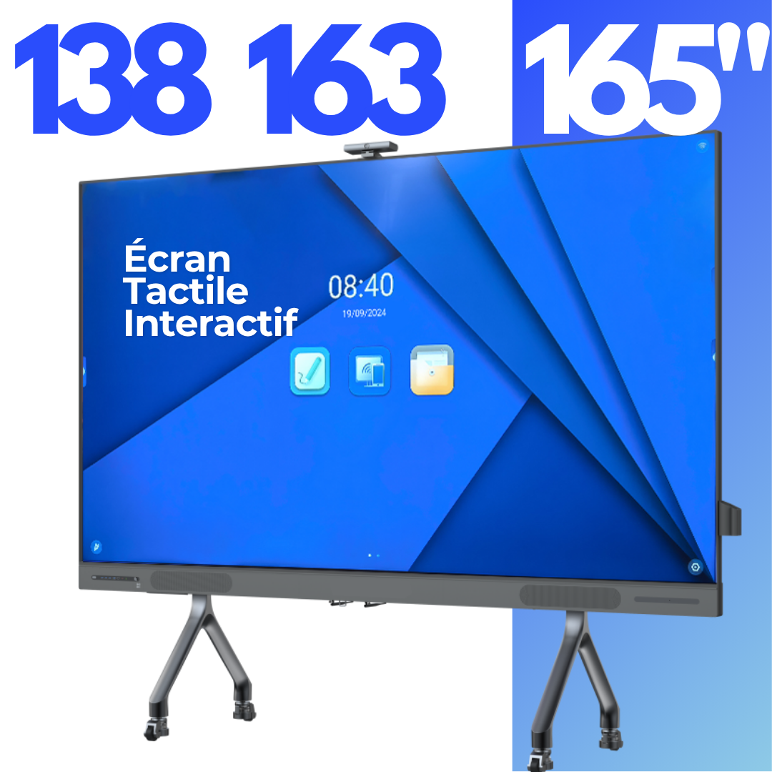 écrans géants interactifs ETI - écran numérique - ENI 98 100 105 et 110 pouces