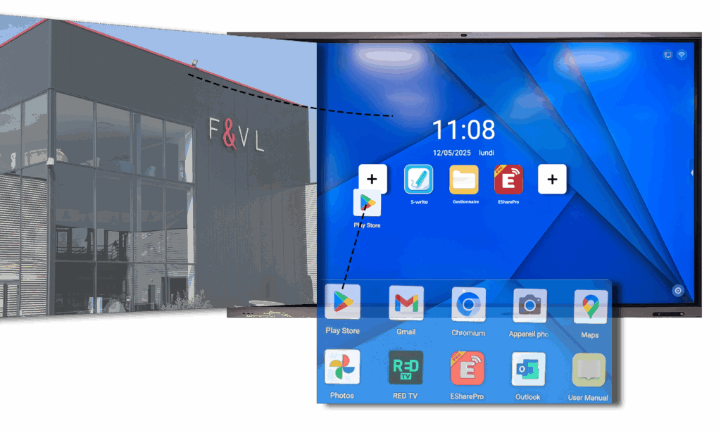 personnaliser son écran interactif pour entreprise