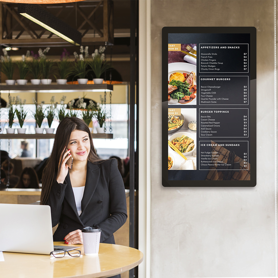 écrans intérieurs non tactiles en mural standards