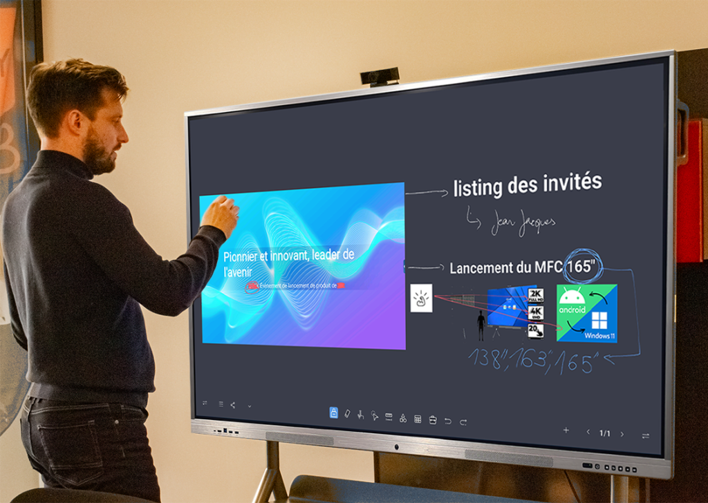 Utilisation du tableau blanc sous Android sur un MFC InfiniSygn