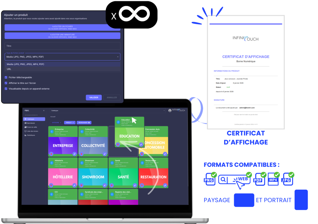 créez et moduler grâce au logiciel InfiniSygn