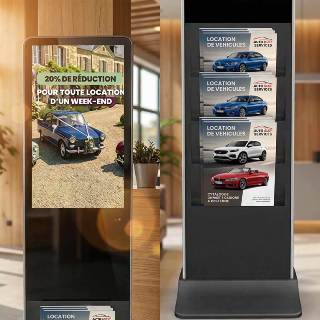 image du haut et du bas du kiosk porte document numérique