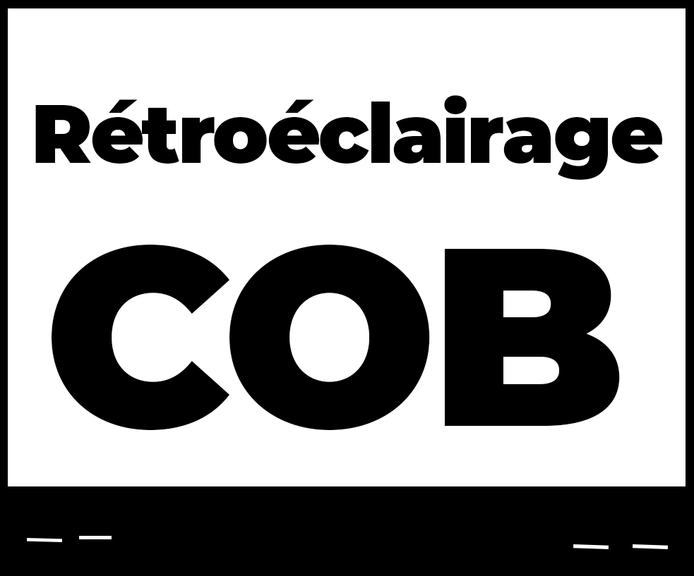 Rétroéclairage COB 600 cd/m² — luminosité professionnelle grand écran tactile InfiniSygn