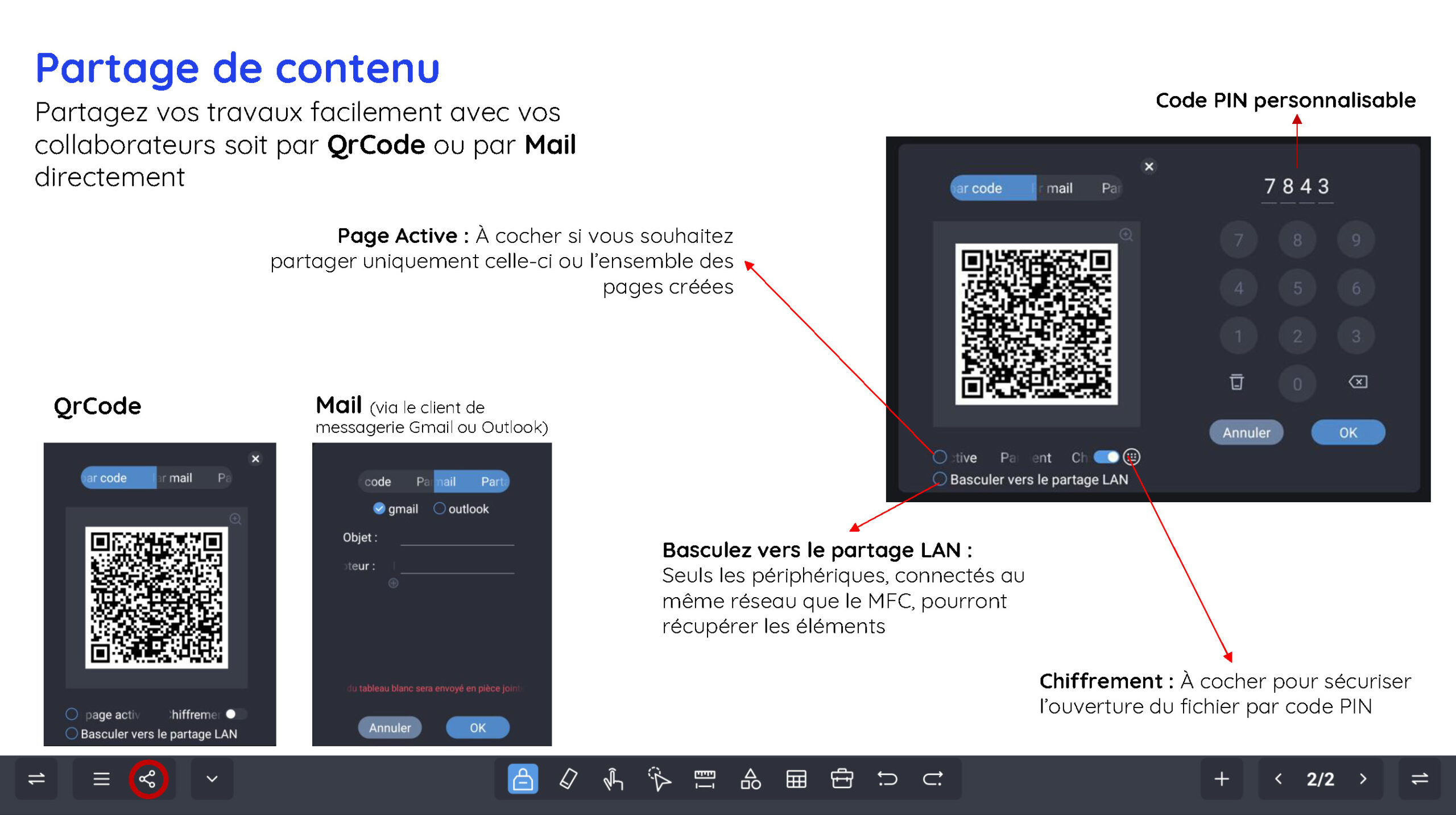 Partager son travail depuis SWrite